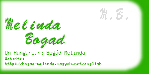 melinda bogad business card